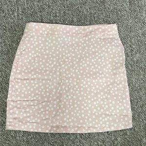 Floral daisy mini skirt